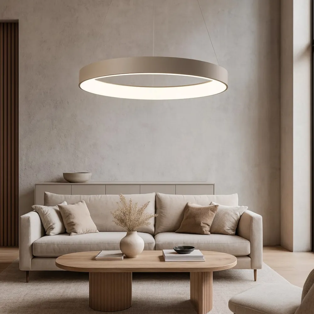 Lampadari Moderni-Affralux band diodi lampadario led cerchio sabbia 108cm