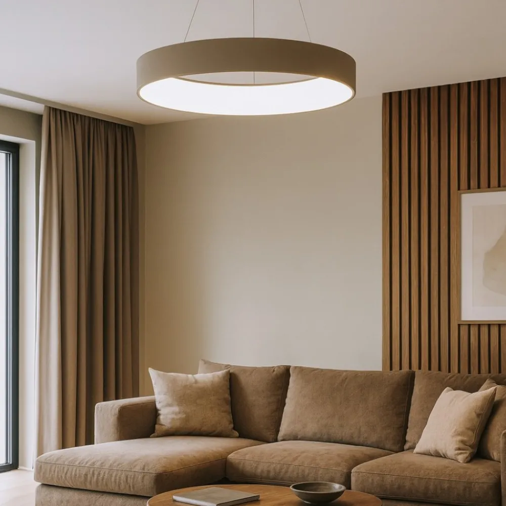 Lampadari Moderni-Affralux band diodi lampadario led 90w cerchio sabbia moderno