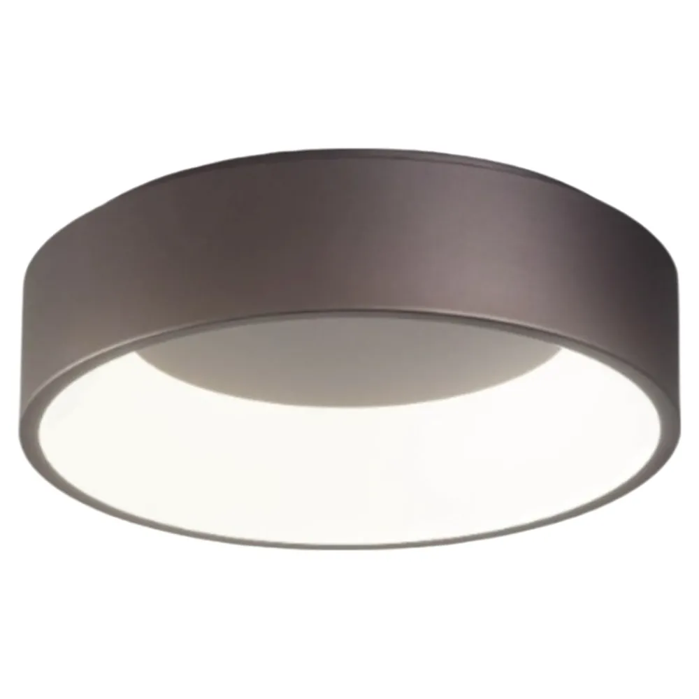 Plafoniere Moderne-Affralux band diodi plafoniera cerchio da cucina 25w 3200k caffe marrone
