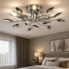 Plafoniere Moderne-Affralux crystallivs plafoniera per camera da letto cristalli fume cromo
