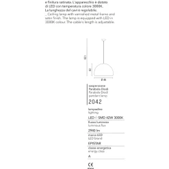 Lampadari Cucina-Affralux diodi lampadario per cucina bianco led 40w 3000k