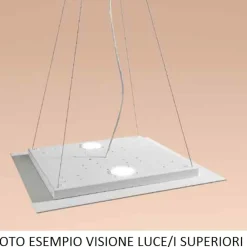Lampadari Moderni-Affralux flet lampadario quadrato moderno bianco