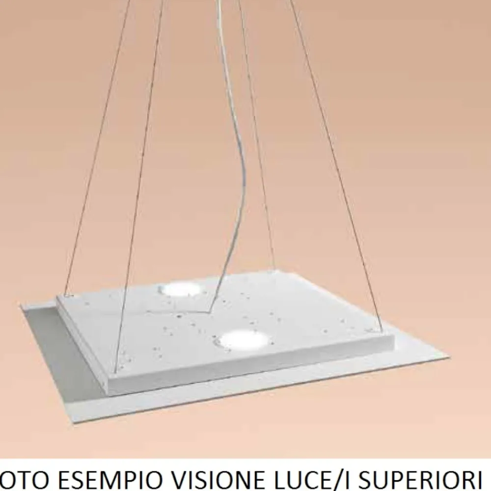 Lampadari Moderni-Affralux flet lampadario quadrato moderno bianco