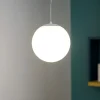 Lampade A Sospensione-Affralux potiri lampada a sospensione sfera vetro bianco