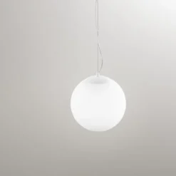 Lampade A Sospensione-Affralux potiri lampada a sospensione sfera vetro bianco
