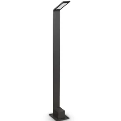 Lampioni Da Giardino-Ideal Lux Agos pt h80 3000k lampione da esterno nero