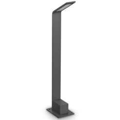 Lampioni Da Giardino-Ideal Lux Agos pt h60 3000k lampione da giardino ip54 antracite led 7w 3000k design moderno