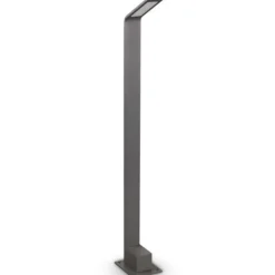 Lampioni Da Giardino-Ideal Lux Agos pt h80 4000k lampione da giardino antracite ip54 led 4000k