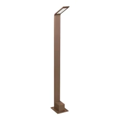 Lampioni Da Giardino-Ideal Lux Agos pt 3000k lampione per esterno marrone design moderno