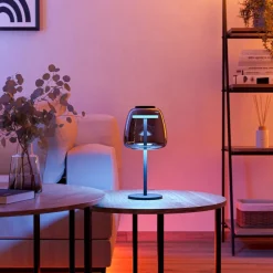 Lampade Da Tavolo-Eglo Alfero z lampada da tavolino moderna dimmerabile led rgb da 2700k a 6500k