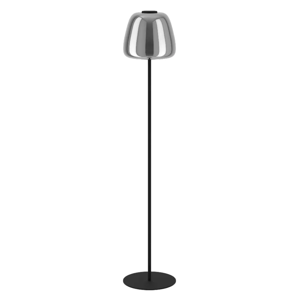 Lampade Da Terra-Eglo Alfero z lampada da terra con paralume in vetro led rgb da 2700k a 6500k