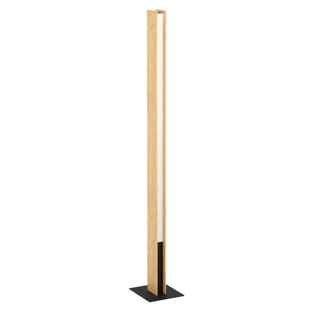 Lampade Da Terra-Eglo Anchorena-z lampada da terra piantana in legno led rgb da 2700k a 6500k controllo remoto app
