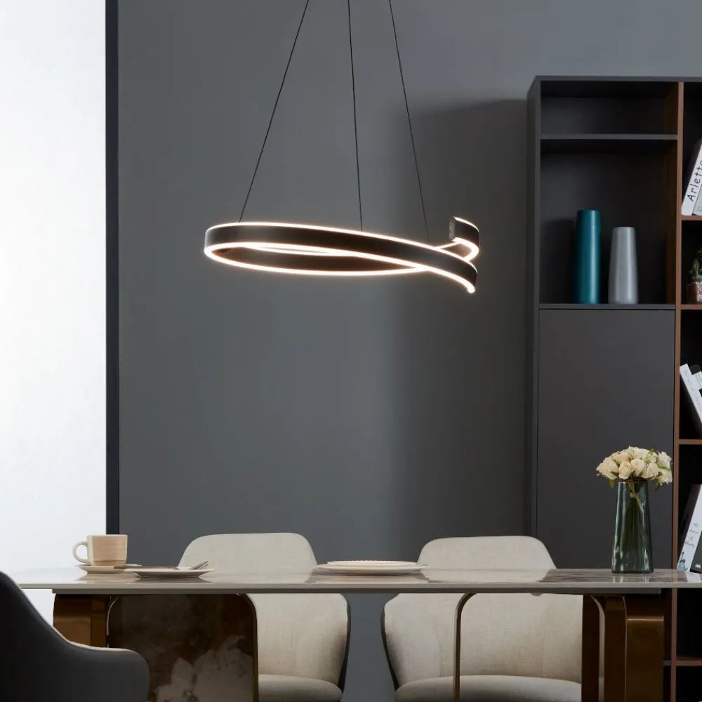 Lampadari Moderni-Eglo Andabaia z lampadario moderno circolare led da 3000k a 6500k