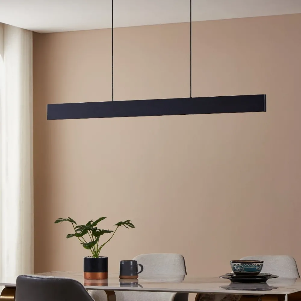Lampadari Cucina-Eglo Andreas z lampadario a barra per cucina moderna led rgb da 2700k a 6500k controllo remoto app