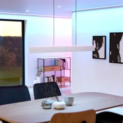 Lampadari Cucina-Eglo Andreas z lampadario per cucina moderna grigio led rgb da 2700k a 6500k controllo remoto app