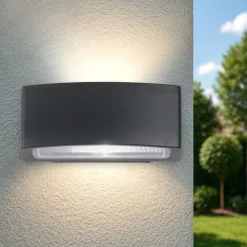 Applique Da Esterno-Ideal Lux Andromeda ap1 applique da esterno ip55 antracite