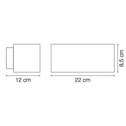 Applique Da Esterno-Ideal Lux Andromeda ap1 applique da esterno ip55 antracite