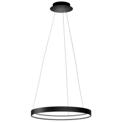Lampadari Moderni-Sforzin Illuminazione Anello sforzin lampadario moderno cerchio nero per salotto