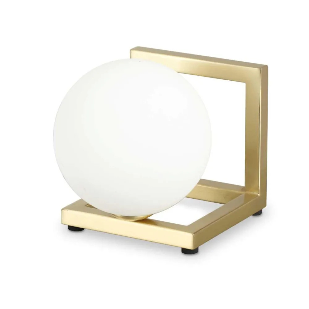 Abat Jour-Ideal Lux Angolo tl1 abat-jour ottone boccia vetro