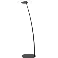Lampade Da Terra-Linea Light Antigua nera fl piantana moderna led 3000k dimmerabile
