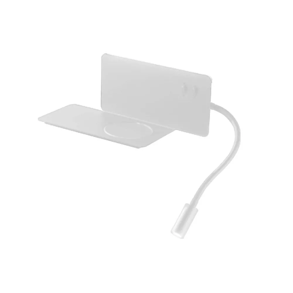 Applique Camera Da Letto-Ondaluce Ap flat applique comodino destro camera da letto bianca led presa usb