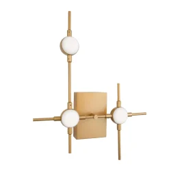 Applique Da Parete-Selezionato da Mazzolaluce Apllique da parete moderna oro led 9w 3000k