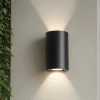 Applique Da Esterno-Ideal Lux Apollo ap applique nero da esterno led 6w 4000k nero