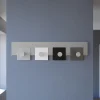 Appendiabiti Da Parete-Selezionato da Mazzolaluce Appendiabiti a muro 4 ganci nero bianco grigio moderno