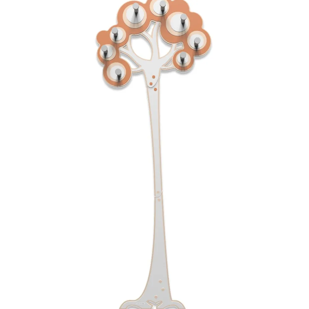 Appendiabiti Da Parete-Selezionato da Mazzolaluce Appendiabiti da parete design moderno albero legno colore terracotta