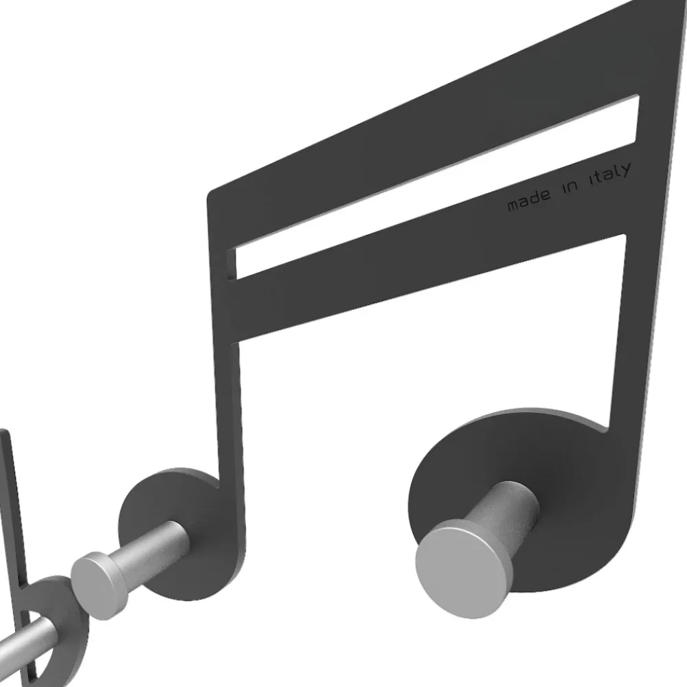 Appendiabiti Da Parete-Selezionato da Mazzolaluce Appendiabiti da parete design musicale verdi nero
