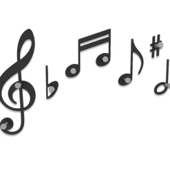 Appendiabiti Da Parete-Selezionato da Mazzolaluce Appendiabiti da parete design musicale verdi nero