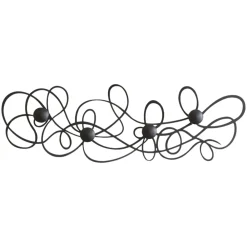Appendiabiti Da Parete-Selezionato da Mazzolaluce Appendiabiti da parete metallo nero design moderno