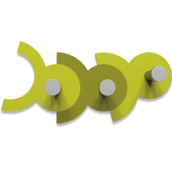 Appendiabiti Da Parete-Selezionato da Mazzolaluce Appendiabiti da parete moderno verde legno taglio laser