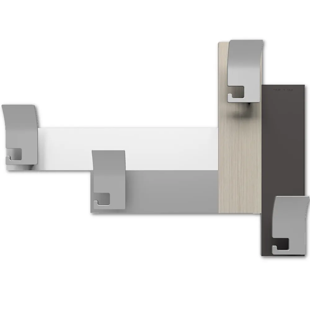 Appendiabiti Da Parete-Selezionato da Mazzolaluce Appendiabiti da parete moderno legno rovere breeze 4 ganci