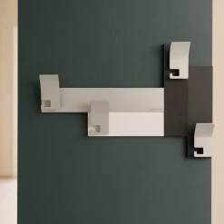 Appendiabiti Da Parete-Selezionato da Mazzolaluce Appendiabiti da parete stripes 80 moderno nero grigio bianco