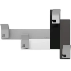 Appendiabiti Da Parete-Selezionato da Mazzolaluce Appendiabiti da parete stripes 80 moderno nero grigio bianco