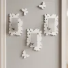 Appendiabiti Da Parete-Selezionato da Mazzolaluce Appendiabiti ganci a parete farfalle legno bianco-grigio