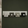 Appendiabiti Da Parete-Selezionato da Mazzolaluce Appendi abiti moderni da parete 4 ganci design radica grigia per ingresso