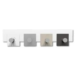 Appendiabiti Da Parete-Selezionato da Mazzolaluce Appendiabiti moderno da muro rovere breeze bianco grigio design