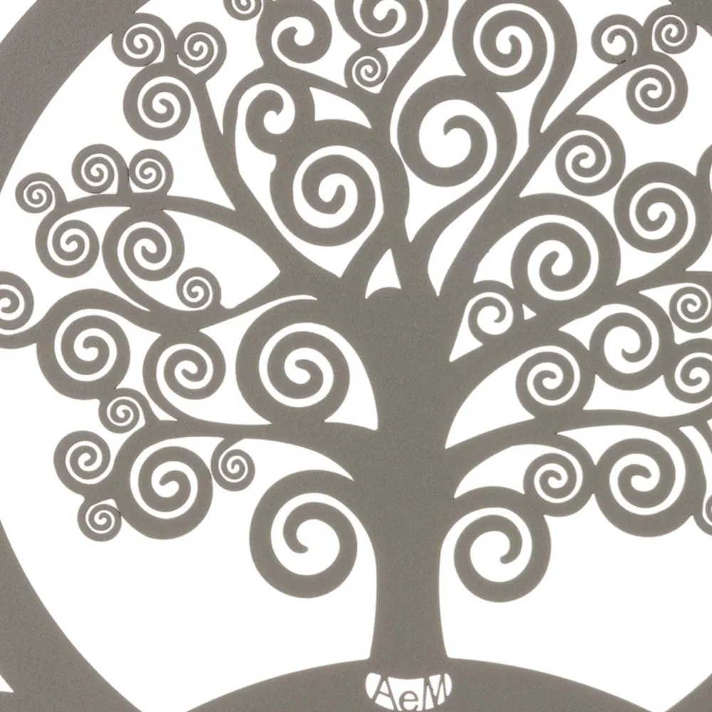 Mobili Ingresso Moderni-Selezionato da Mazzolaluce Appendichiavi albero della vita da parete colore fango