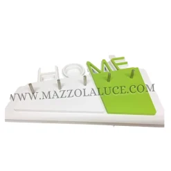 Mobili Ingresso Moderni-Selezionato da Mazzolaluce Appendichiavi moderno da parete legno verde mela magnetico