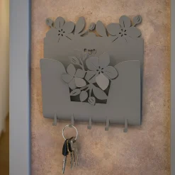Mobili Ingresso Moderni-Selezionato da Mazzolaluce Appendichiavi moderno fior di loto fango da ingresso