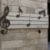 Mobili Ingresso Moderni-Selezionato da Mazzolaluce Appendichiavi musicale da parete legno nero e grigio