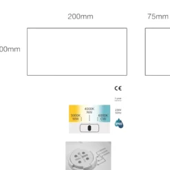 Applique Da Esterno-Selezionato da Mazzolaluce Applique acrilico bianco da esterno led 8w 3000k 4000k 6000k