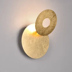 Applique Da Parete-Selezionato da Mazzolaluce Applique a led rotonda 6w 3000k oro orientabile