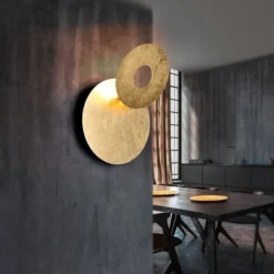Applique Da Parete-Selezionato da Mazzolaluce Applique a led rotonda 6w 3000k oro orientabile
