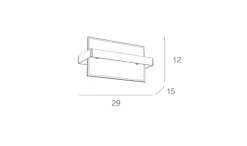 Applique Da Parete-Top Light Applique a muro bianco toplight cross small
