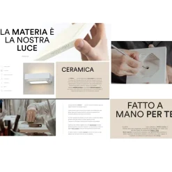 Applique Da Parete-Selezionato da Mazzolaluce Applique angolare di gesso ceramico bianco