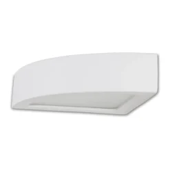 Applique Da Parete-Selezionato da Mazzolaluce Applique angolare di gesso ceramica bianca per angolo parete