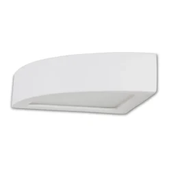 Applique Da Parete-Selezionato da Mazzolaluce Applique angolare led 12w 3000k bianca di gesso ceramica